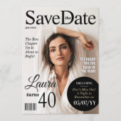 マガモダンジン誕生日日付の保存招待状 シーズンカード (正面)