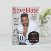 マガモダンジン誕生日日付の保存招待状 シーズンカード (スタンド正面)