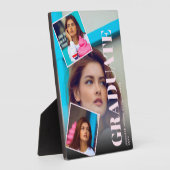 マガモダンジン3枚の写真の卒業 フォトプラーク (側面)