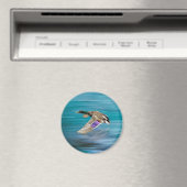 マガモ飛んでいる マグネット (インサイチュ (食洗機))