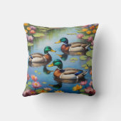 マガモ3羽 クッション (裏面)