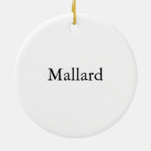 マガモ、ジョンAudubon セラミックオーナメント (裏面)