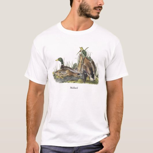 マガモ、ジョンAudubon Tシャツ (正面)
