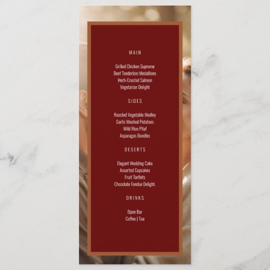 マガユニークシンプルジンのカバーメニュー プログラム (裏面)