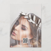 マガユニークジンスタイル編集写真ウェディングRSVP エンクロージャーカード (裏面)