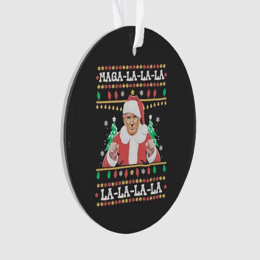 マガララトランプクリスマス就任式47日 オーナメント (正面)
