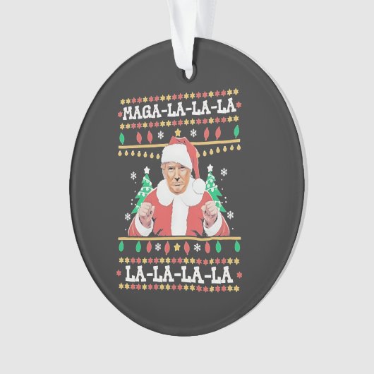 マガララトランプクリスマス就任式47日 オーナメント (正面)