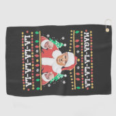 マガララトランプクリスマス就任式47日 ゴルフタオル (横)