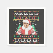 マガララトランプクリスマス就任式47日 スタンダードカクテルナプキン (正面)