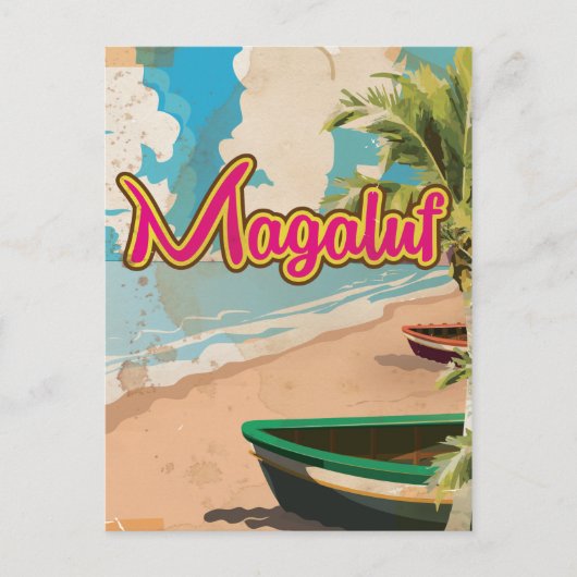マガルフ ビンテージ 旅行 ポスター ポストカード (正面)