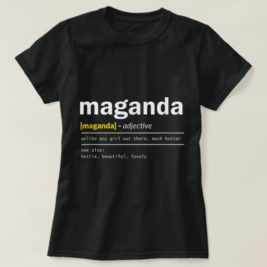 マガンダフィリピンプリンセスピネイフィリピンフィリップ Tシャツ (デザイン正面)