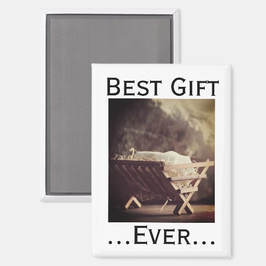 マガ最高のーで贈り物の永遠のクリスマスの赤ちゃん マグネット (正面/裏面)