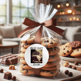 マガ最高のーで贈り物の永遠のクリスマスの赤ちゃん ラウンドシール