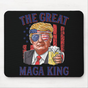 マガ素晴らしキングおもしろいトランプビール米国国旗Ultra M マウスパッド