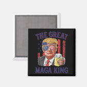 マガ素晴らしキングおもしろいトランプビール米国国旗Ultra M マグネット (正面/裏面)