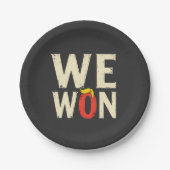 マガ誇りを持ったトランプが2025年の開会日演説を獲得 ペーパープレート (正面)