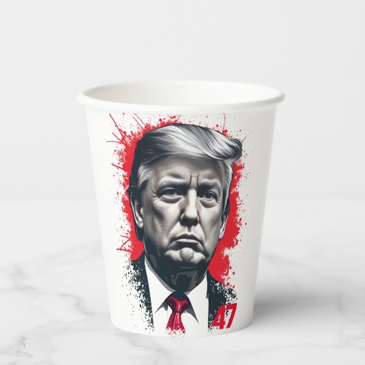 マガ誇りを持ったトランプヴァンスアメリカ就任式の日 紙コップ (正面)