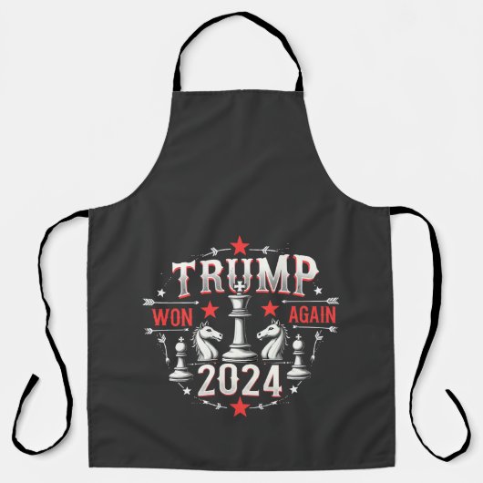 マガ誇りを持ったトランプ選手が2025年の成熟デーに再び勝利 エプロン (正面)