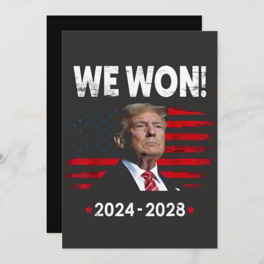 マガ誇りを持ったー大統領トランプ氏が成熟の日を制した 招待状 (正面/裏面)