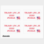 マガ！トランプ/JFK JR 2020に投票！ 長方形シール (シート)