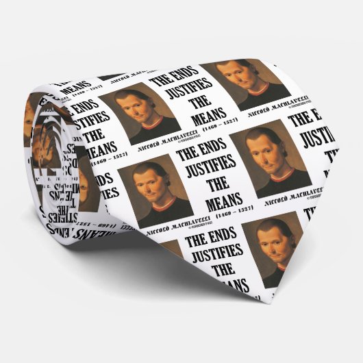 マキアベリの端は手段の引用文を正当化します ネクタイ (ロール)