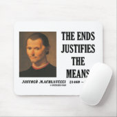 マキアベリの端は手段の引用文を正当化します マウスパッド (マウス)