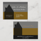 マキシの印象の上品な住宅販売の不動産業者 名刺 (正面/裏面)