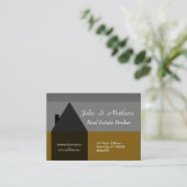 マキシの印象の上品な住宅販売の不動産業者 名刺 (スタンド正面)