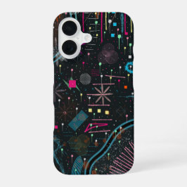 マキシマリスト抽象表現 iPhone 16ケース