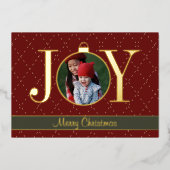 マキシマリスト JOY クリスマスフォトリアル 箔シーズンカード (正面)