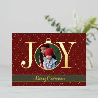 マキシマリスト JOY クリスマスフォトリアル 箔シーズンカード