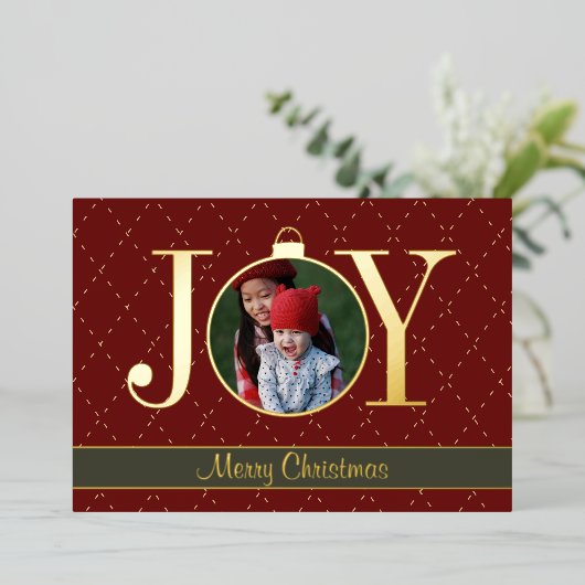 マキシマリスト JOY クリスマスフォトリアル 箔シーズンカード (立ち正面)