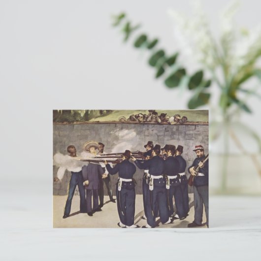 マキシミリアン皇帝の処刑 ポストカード (スタンド正面)