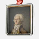 マキシミリアンde Robespierreのポートレート メタルオーナメント (左)