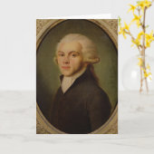 マキシミリアンde Robespierre c.1793 カード (黄色い花)