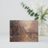 マキシムマフラ – ロワールの夕日 ポストカード (スタンド正面)