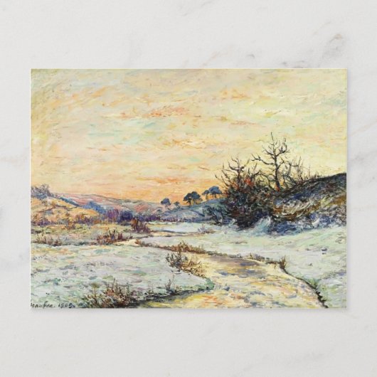 マキシムマフラ – 冬の朝 ポストカード (正面)