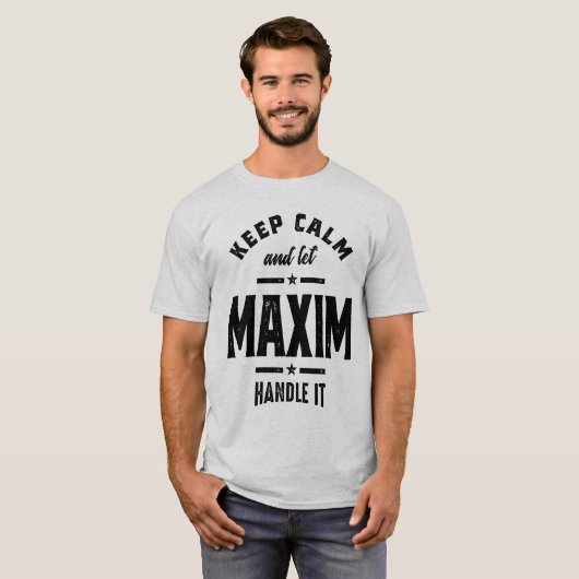 マキシム名パーソナライズされた誕生日ギフト Tシャツ (正面フル)