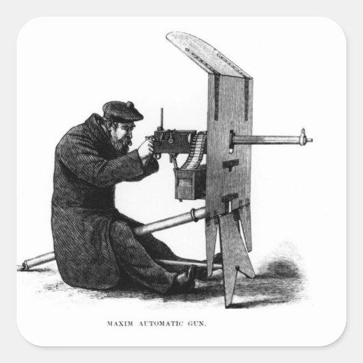 マキシム自動銃 スクエアシール (正面)