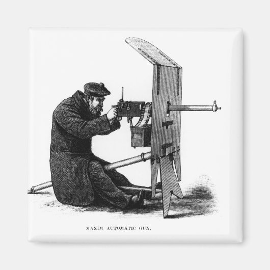 マキシム自動銃 マグネット (正面)