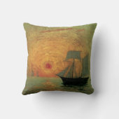 マキシム・マウフラによる『赤い太陽』、ヴィンテージ印象派 クッション (裏面)