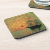 マキシム・マウフラによる『赤い太陽』、ヴィンテージ印象派 コースター (左側)