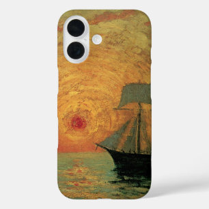 マキシム・マウフラの『赤い太陽』、ヴィンテージ印象派 iPhone 16ケース