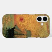 マキシム・マウフラの『赤い太陽』、ヴィンテージ印象派 Case-Mate iPhoneケース (裏面 (横))