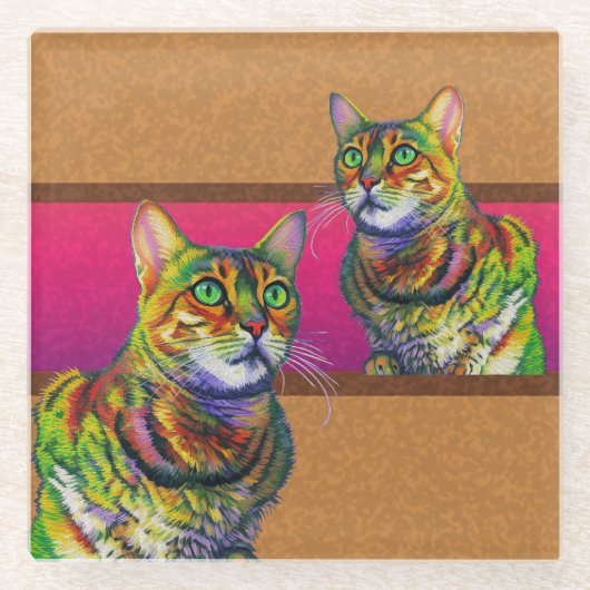 マキスクエア ガラスコースター (正面)