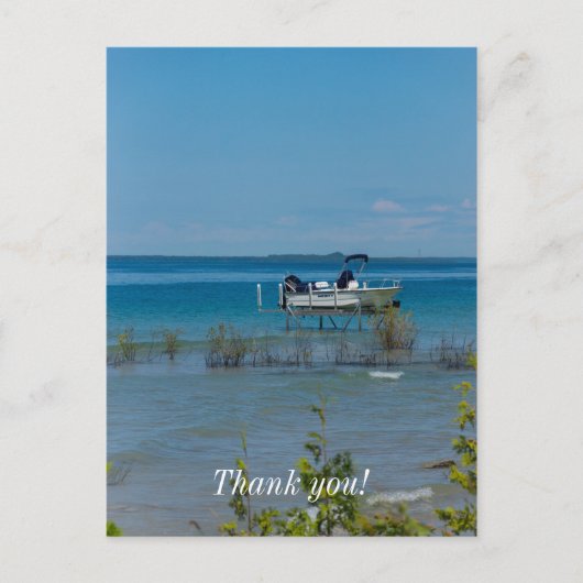 マキナック島で停泊 ポストカード (正面)