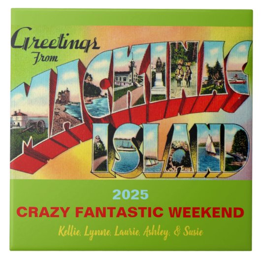 マキナック島の思い出 タイル (正面)