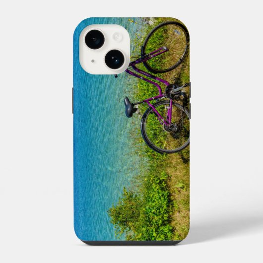 マキナック島の自転車 iPhoneケース (裏面)