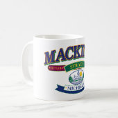 マキナック島 - 海峡 コーヒーマグカップ (正面左)