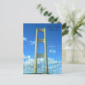 マキナック橋を渡って運転 ポストカード (スタンド正面)